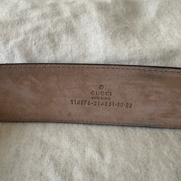Gucci belt, canvas with purple trim - Picture 3 of 4